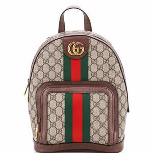 Gucci Small Ophidia Backpack GG Coated Canvas and Leather